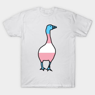 Transgender Pride Flag Goose T-Shirt